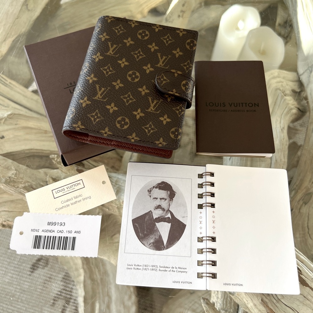 LOUIS VUITTON AUTHENTIC LIMITED EDITION 150 ANNIVERSARY MINI AGENDA/CARD HOLDER